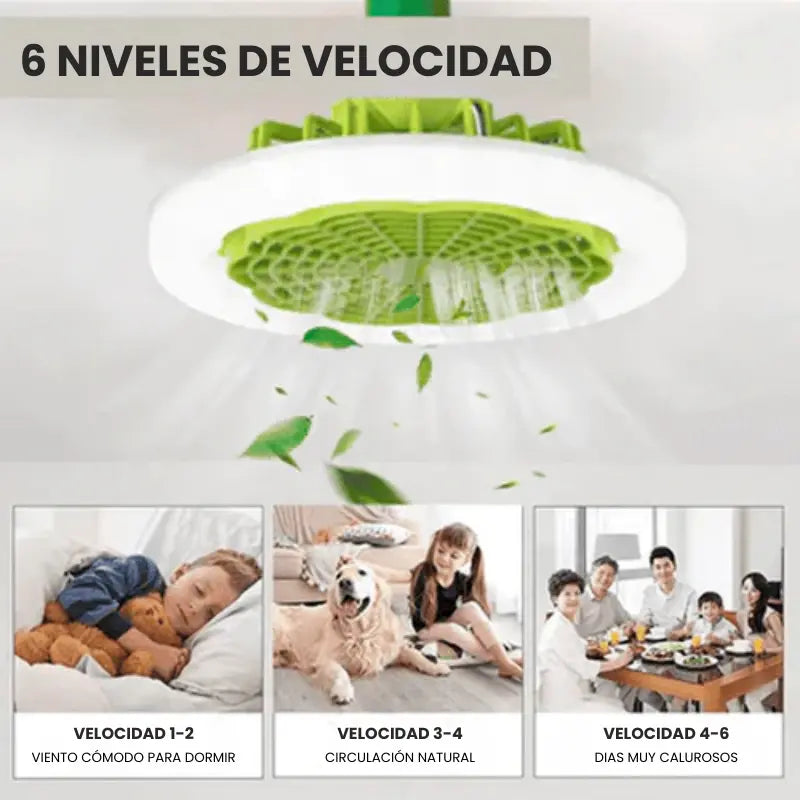 Ventilador de techo Inteligente de LED 2 en 1 TurboMax™ - [SUPER POTENTE]