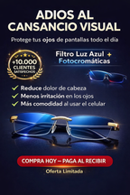 Gafas TR90 Pro Titanium FM! COMPRA 1 Y LLEVE 2 + Solo pagas cuando recibes el producto 🚚  Envío gratis.